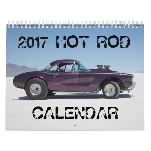 2017のホットロッドのカレンダー カレンダー (カバー)