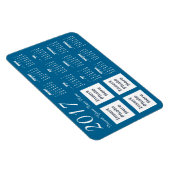 2017カスタム年カラーフォトコラージカレンダマグネット マグネット (右側)