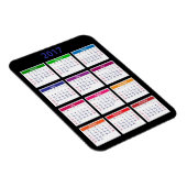 2017カラーカレンダーのカスタマイズ マグネット (右側)