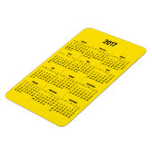 2017カレンダーカスタマイズ可能な黒（大） マグネット (左側)