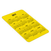 2017カレンダーカスタマイズ可能な黒（大） マグネット (右側)