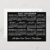 2017カレンダー（新しいバージョンの説明を参照） ポストカード (正面/裏面)