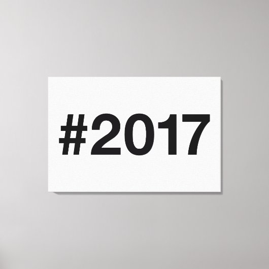 2017ハッシュタグ8誕生日記念日 キャンバスプリント (正面)