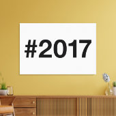 2017ハッシュタグ8誕生日記念日 キャンバスプリント (インサイチュ (リビング))