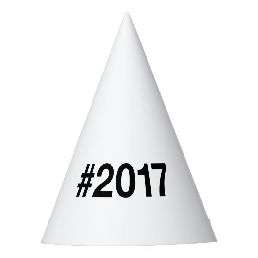 2017ハッシュタグ8誕生日記念日 パーティーハット (正面)
