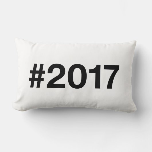 2017ハッシュタグ8誕生日記念日 ランバークッション (正面)