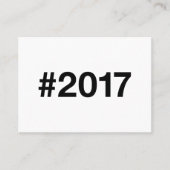 2017ハッシュタグ8誕生日記念日 名刺 (正面)