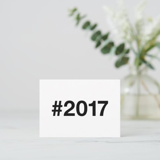 2017ハッシュタグ8誕生日記念日 名刺 (スタンド正面)