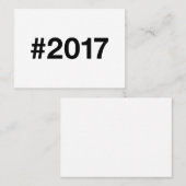 2017ハッシュタグ8誕生日記念日 名刺 (正面/裏面)