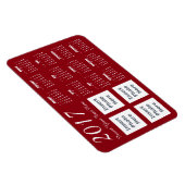 2017フォトカレンダー磁石テンプレート マグネット (右側)