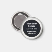 2017ロケーショ太陽のン磁石別合計Eclipse BW マグネット (正面/裏面)