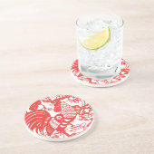 2017中国の年のペーパーカットルースター2 コースター (側面)