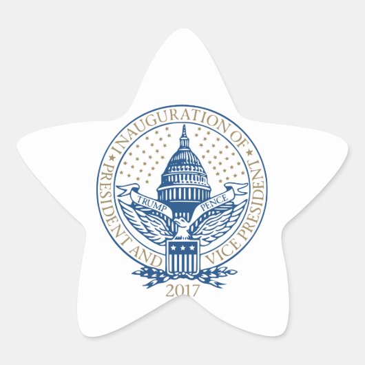 2017大統領の年の開業式トランプペンセ 星シール (正面)