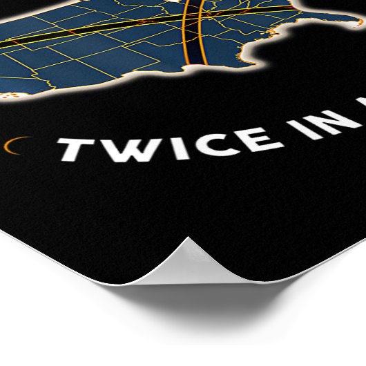 2017太陽の年のEclipse 2024の合計 ポスター (角)