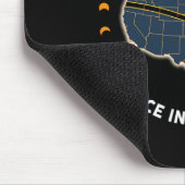 2017太陽の年のEclipse 2024の合計 マウスパッド (コーナー)