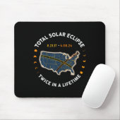 2017太陽の年のEclipse 2024の合計 マウスパッド (マウス)