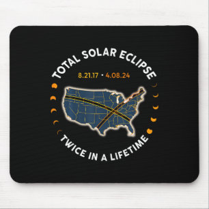2017太陽の年のEclipse 2024の合計 マウスパッド