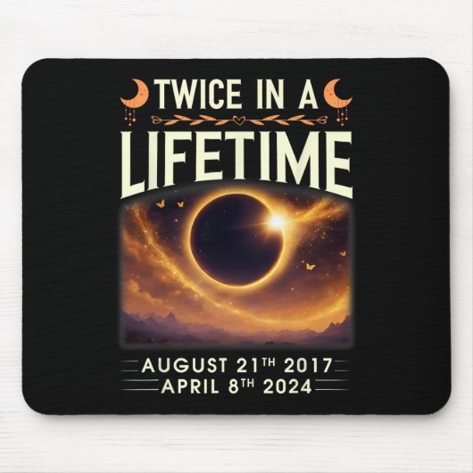 2017太陽の年のEclipse 2024の合計 マウスパッド (正面)