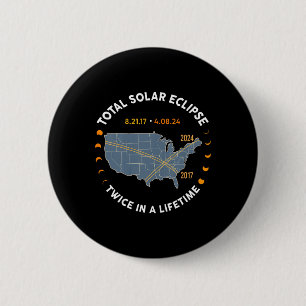 2017太陽の年のEclipse 2024の合計 缶バッジ