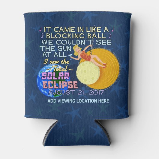 2017太陽の年ア威厳があるメリカの皆既食おもしろい21 缶クーラー (正面)