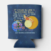 2017太陽の年ア威厳があるメリカの皆既食おもしろい21 缶クーラー (裏面)