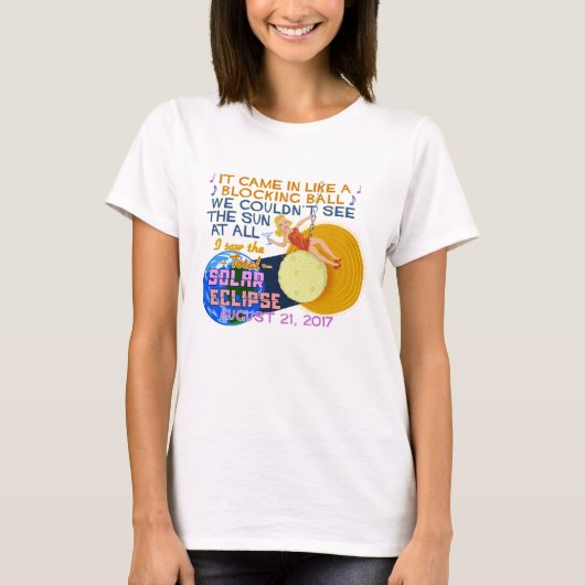 2017太陽の年ア威厳があるメリカの皆既食おもしろい21 Tシャツ (正面)