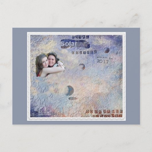 2017太陽の年ボ威厳があるンビル日食21 ポストカード (正面)