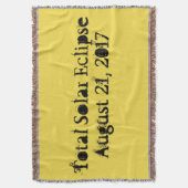 2017太陽の年威厳がある21日食 スローブランケット (正面縦)
