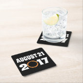 2017太陽の年威厳がある21日 スクエアペーパーコースター (インサイチュ)