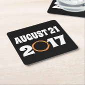 2017太陽の年威厳がある21日 スクエアペーパーコースター (アングル)