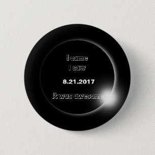 2017太陽の年日食来見た、それは素晴らし 缶バッジ