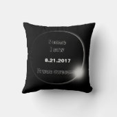 2017太陽の年Eclipse来、見た、見た素晴らし クッション (裏面)