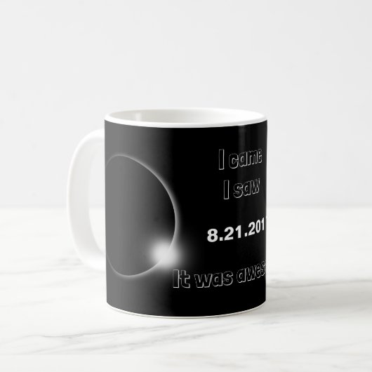 2017太陽の年Eclipse来、見た、見た素晴らし コーヒーマグカップ (正面左)