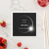 2017太陽の年Eclipse来、見た、見た素晴らし スタンダードカクテルナプキン (インサイチュ)