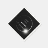 2017太陽の年Eclipse来、見た、見た素晴らし スタンダードカクテルナプキン (角)