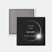 2017太陽の年Eclipse来、見た、見た素晴らし マグネット (正面/裏面)