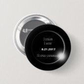 2017太陽の年Eclipse来、見た、見た素晴らし 缶バッジ (正面&裏面)