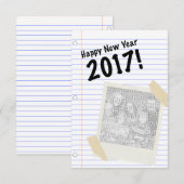 2017年あけましておめでとう 招待状 (正面/裏面)