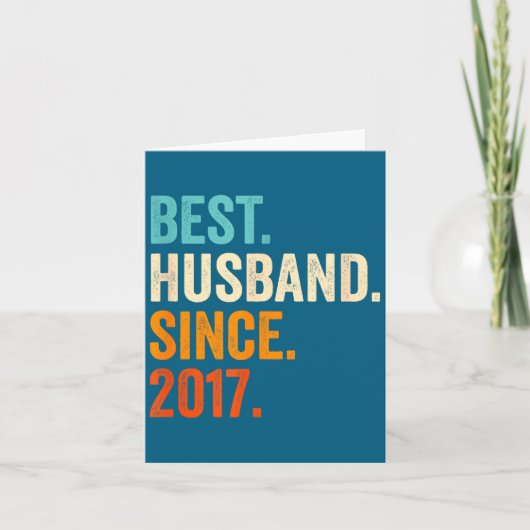 2017年から夫 8回目の結婚式デザイン カード (正面)