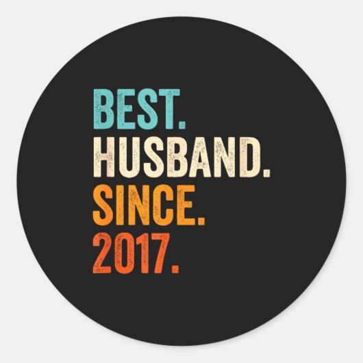 2017年から夫 8回目の結婚記念日 ラウンドシール (正面)