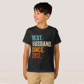 2017年から夫 8回目の結婚記念日 Tシャツ (正面フル)