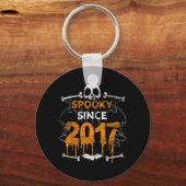 2017年から怖いハロウィン誕生日プレゼント 5周年 キーホルダー (正面)