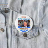 2017年にビルde Blasioを再選して下さい市長 缶バッジ (インサイチュ)
