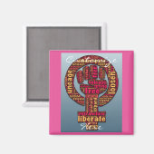 2017年に女性の権利が挙げられた マグネット (正面/裏面)