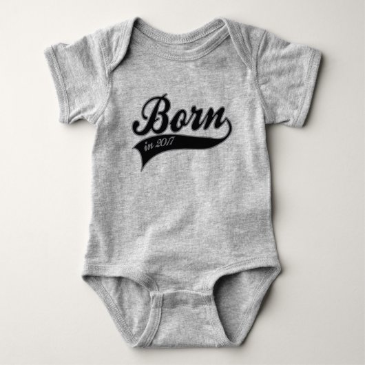 2017年に生まれて下さい ベビーボディスーツ (正面)