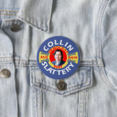 2017年にNYCの市長のためのCollin Slattery 缶バッジ (インサイチュ)