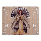 2017年のアールヌーボーの女性 カレンダー (カバー)