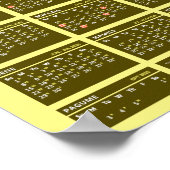 2017年のエチオピアカレンダー（2024年と2025年対応） ポスター (角)