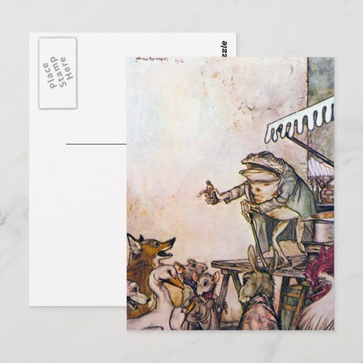 2017年のカエル ポストカード (正面/裏面)