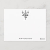 2017年のキャンドル ポストカード (裏面)